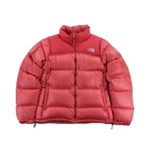 The north face puffer pink girls jacket 10/12